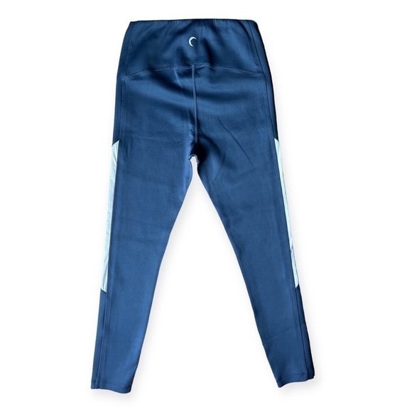 Zyia Active Women’s Navy Blue Primo Mesh 7/8 Length Leggings, Size 4 - Picture 2 of 9